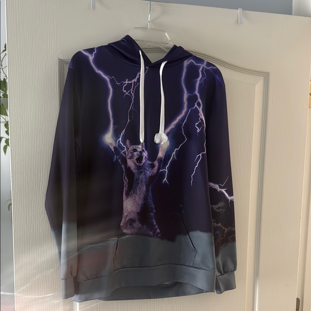 Black and Purple Lightning Bolt Jacket